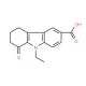 9-Ethyl-8-oxo-6,7,8,9-tetrahydro-5H-carbazole-3-carboxylic acid (CAS 354993-58-1) - chemical structure image