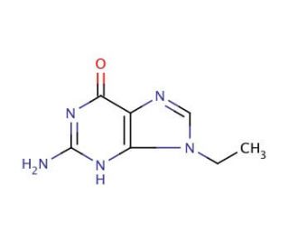 9-Ethylguanine (CAS 879-08-3) - chemical structure image