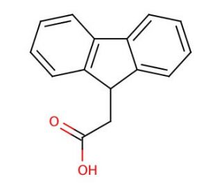 9-Fluoreneacetic acid (CAS 6284-80-6) - chemical structure image