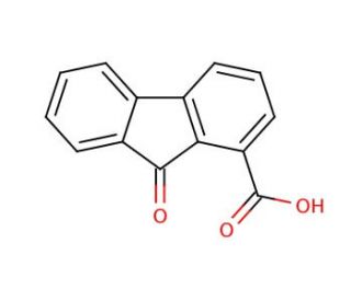9-Fluorenone-1-carboxylic acid (CAS 1573-92-8) - chemical structure image
