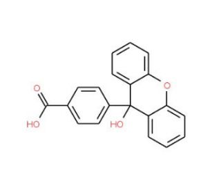 9-Hydroxy-9-(4-carboxyphenyl)xanthene (CAS 191168-41-9) - chemical structure image