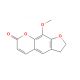 9-Methoxy-2,3-dihydrofuro[3,2-g]coumarin (CAS 3779-03-1) - chemical structure image
