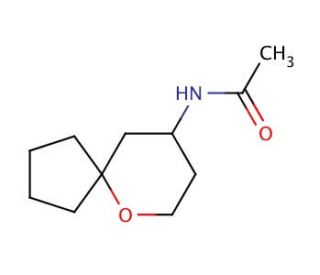 9-N-Acetylamino-6-oxaspiro[4.5]decane (CAS 1020085-29-3) - chemical structure image