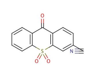 9-Oxo-9H-thioxanthene-3-carbonitrile 10,10-dioxide (CAS 51762-94-8) - chemical structure image