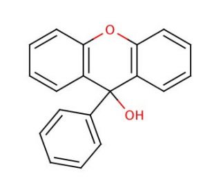 9-Phenyl-9-xanthenol (CAS 596-38-3) - chemical structure image