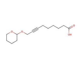 9-(Tetrahydro-2H-pyran-2-yloxy)-7-nonynoic acid (CAS 957761-18-1) - chemical structure image
