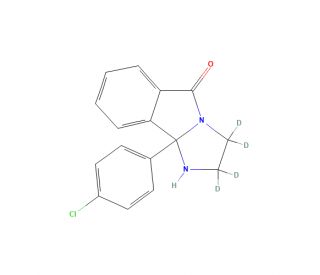 9b-(4-Chlorophenyl)-1,2,3,9b-tetrahydro-5H-imidazo[2,1-a]isoindol-5-one-d4 (CAS 1346601-41-9) - chemical structure image