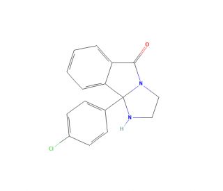 9b-(4-Chlorophenyl)-1,2,3,9b-tetrahydro-5H-imidazo[2,1-a]isoindol-5-one (CAS 6038-49-9) - chemical structure image