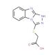 (9H-Benzo[4,5]imidazo[2,1-c][1,2,4]triazol-3-yl-sulfanyl)-acetic acid - chemical structure image