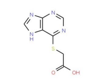 (9H-Purin-6-ylsulfanyl)-acetic acid - chemical structure image
