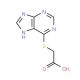 (9H-Purin-6-ylsulfanyl)-acetic acid - chemical structure image