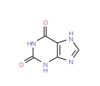 9H-Purine-2,6-diol (CAS 69-89-6) - chemical structure image