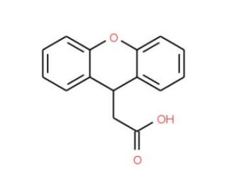 (9H-Xanthen-9-yl)-acetic acid (CAS 1217-58-9) - chemical structure image