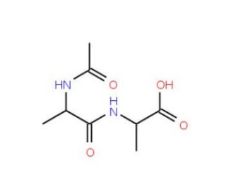 Ac-Ala-Ala-OH (CAS 19245-87-5) - chemical structure image