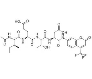 Ac-IETD-AFC (CAS 211990-57-7) - chemical structure image 