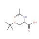 Ac-L-Ser(tBu)-OH (CAS 77285-09-7) - chemical structure image