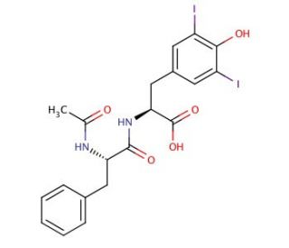 Ac-Phe-3,5-diI-Tyr-OH (CAS 3786-08-1) - chemical structure image