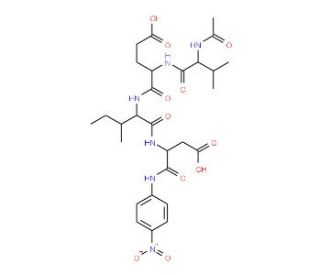 Ac-VEID-pNA, Colorimetric Substrate (CAS 189684-54-6) - chemical structure image