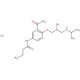 Acebutolol Hydrochloride (CAS 34381-68-5) - chemical structure image