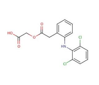 Aceclofenac (CAS 89796-99-6) - chemical structure image