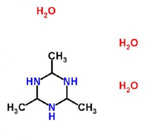 Acetaldehyde ammonia trimer (CAS 58052-80-5) - chemical structure image
