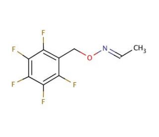 Acetaldehyde-O-pentafluorophenylmethyl-oxime (CAS 114611-59-5) - chemical structure image