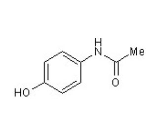 Acetaminophen (CAS 103-90-2) - chemical structure image