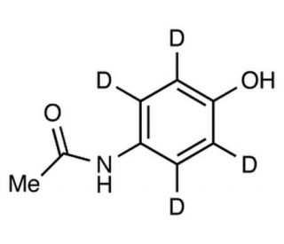 Acetaminophen-D4 (Major) (CAS 64315-36-2) - chemical structure image