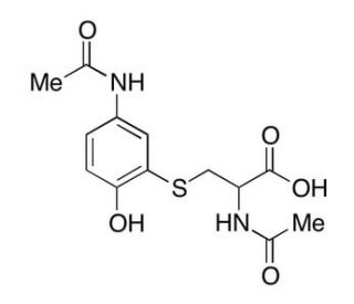 Acetaminophen Mercapurate Disodium Salt (CAS 60603-13-6) - chemical structure image