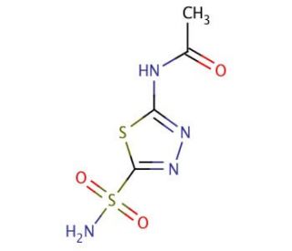 Acetazolamide (CAS 59-66-5) - chemical structure image