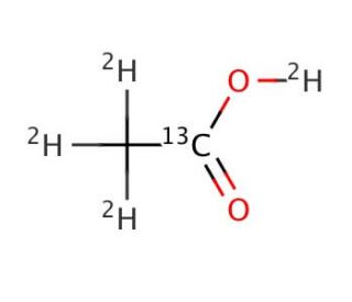 Acetic acid-1-13C,d4 (CAS 63459-47-2) - chemical structure image