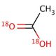 Acetic acid-18O2 (CAS 17217-83-3) - chemical structure image