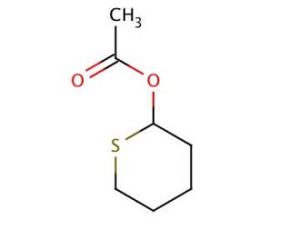 Acetic Acid Tetrahydro-2H-thiopyran-2-yl Ester (CAS 14711-62-7) - chemical structure image