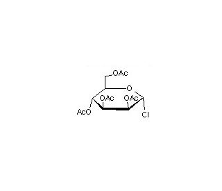 Acetochloro-&alpha;-D-mannose (CAS 14257-40-0) - chemical structure image