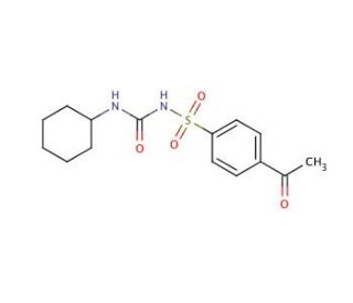 Acetohexamide (CAS 968-81-0) - chemical structure image