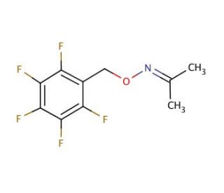 Acetone O-pentafluorophenylmethyl-oxime (CAS 899828-53-6) - chemical structure image