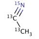Acetonitrile-13C2,15N (CAS 14149-40-7) - chemical structure image