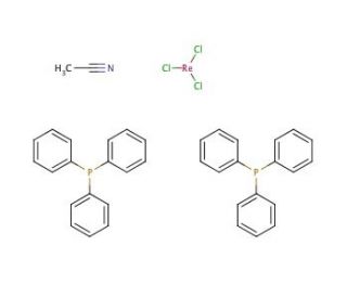 (Acetonitrile)trichlorobis(triphenylphosphine)rhenium(III) (CAS 34387-57-0) - chemical structure image