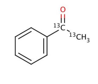 Acetophenone-&alpha;,&beta;-13C2 (CAS 190314-15-9) - chemical structure image