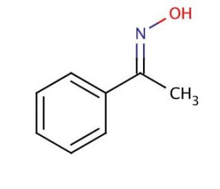 Acetophenone oxime (CAS 613-91-2) - chemical structure image