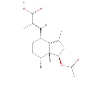 Acetoxy valerenic acid (CAS 81397-67-3) - chemical structure image