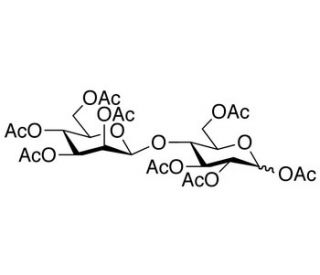 Acetyl 2,3,6-Tri-O-acetyl-4-O-(2,3,4,6-tetra-o-acetyl-&beta;-D-mannopyranosyl)-D-glucopyranoside - chemical structure image