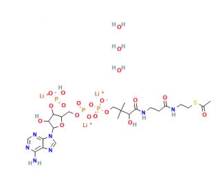 Acetyl Coenzyme A Trilithium Salt Trihydrate (CAS 75520-41-1) - chemical structure image