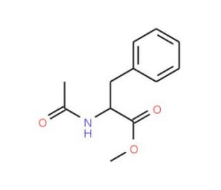 Acetyl-D-phenylalanine methyl ester (CAS 21156-62-7) - chemical structure image