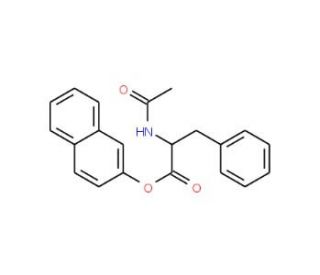Acetyl-DL-phenylalanine beta-naphthyl ester (CAS 20874-31-1) - chemical structure image
