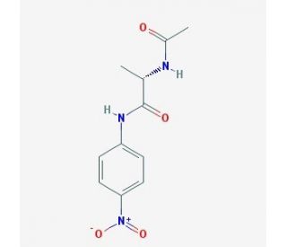 Acetyl-L-alanine 4-nitroanilide (CAS 35978-75-7) - chemical structure image