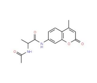 Acetyl-L-alanine 7-amido-4-methylcoumarin (CAS 355137-87-0) - chemical structure image