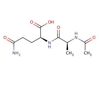 Acetyl-L-alanyl-L-glutamine - chemical structure image