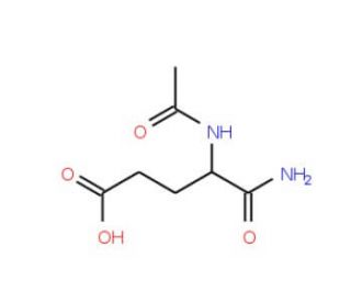 Acetyl-L-glutamic acid alpha-amide (CAS 25460-87-1) - chemical structure image