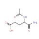 Acetyl-L-glutamic acid alpha-amide (CAS 25460-87-1) - chemical structure image